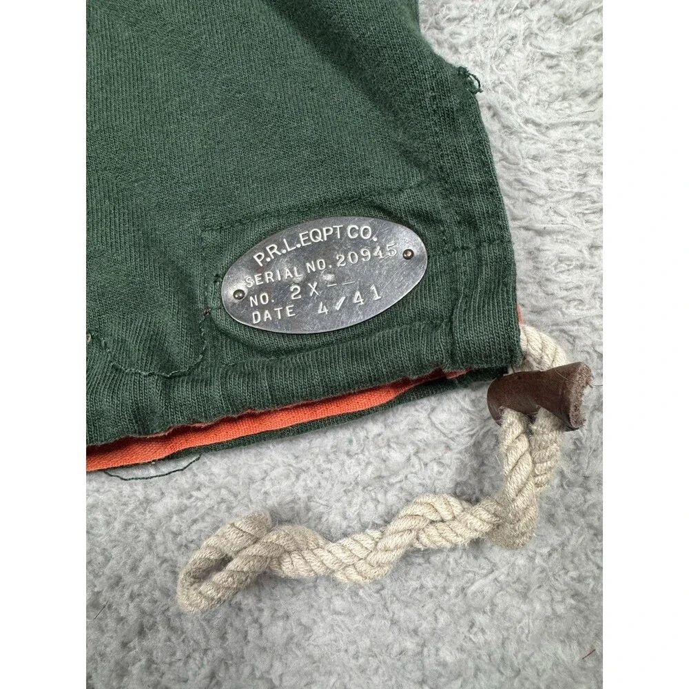 Ralph Lauren Polo Rafting Hoody Country Fish Game Club Rugby Large RLPC 90s